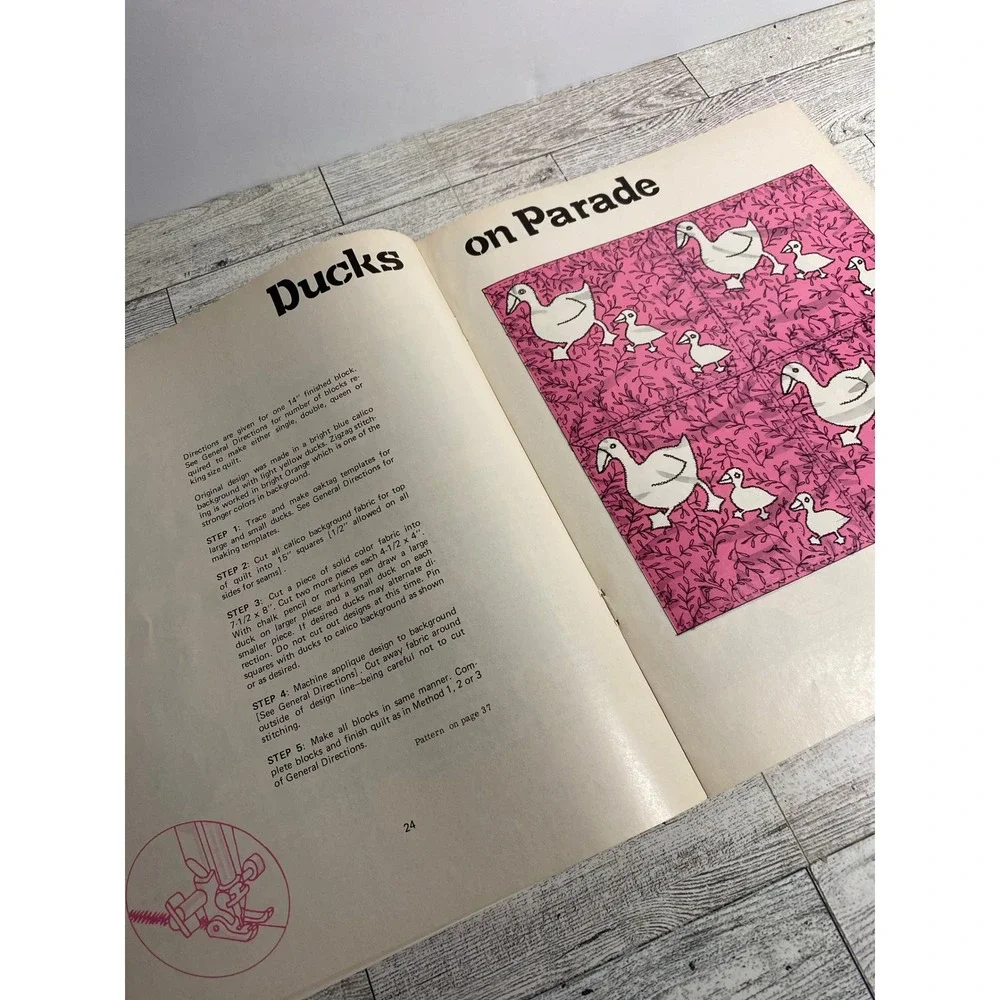 14‎ Quick Machine Quilts Stearns & Foster 1970s Vintage Pattern Book